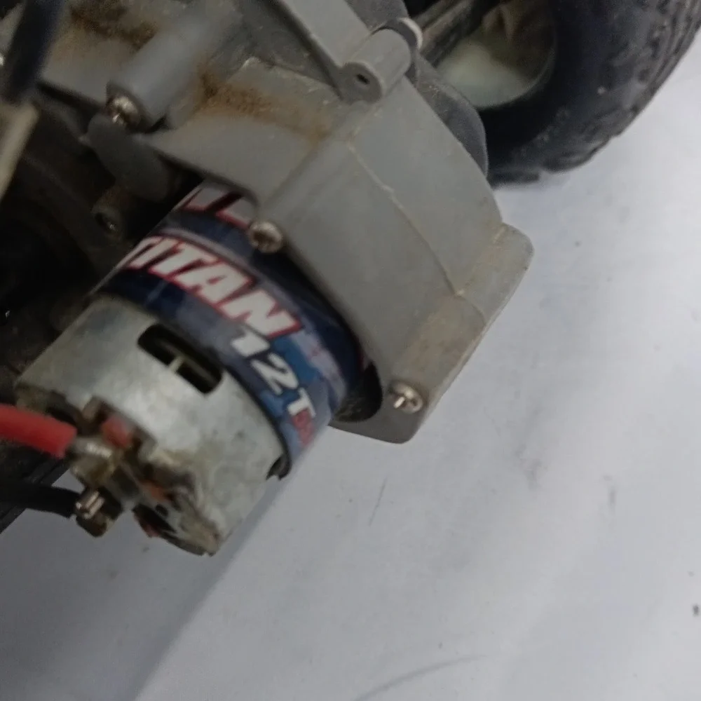 Traxxas Stampede 2WD XL-5 RC Monster Truck Roller Chassis Titan 12T Motor As-Is